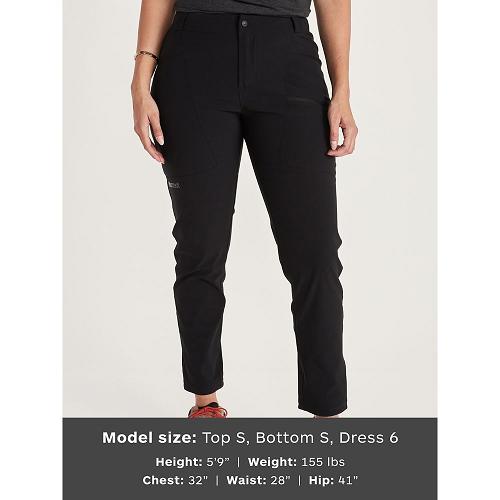 Marmot Portal Pants - Womens Softshell Pants Black CA3946012 Canada